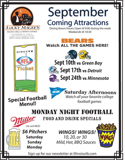 Lucky's Sept. Events Ad